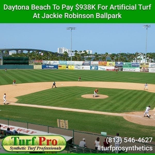 Daytona Beach to invest $938K in artificial turf at Jackie Robinson Ballpark.