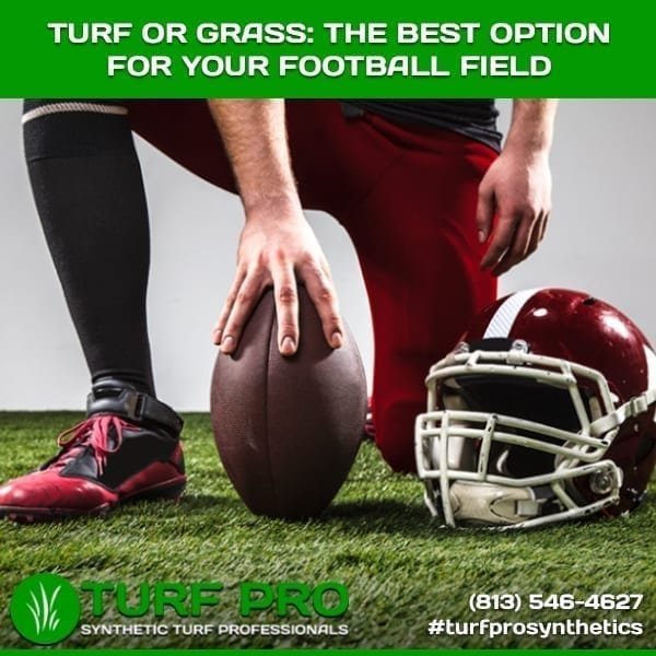 Football player preparing to snap the ball on turf field.